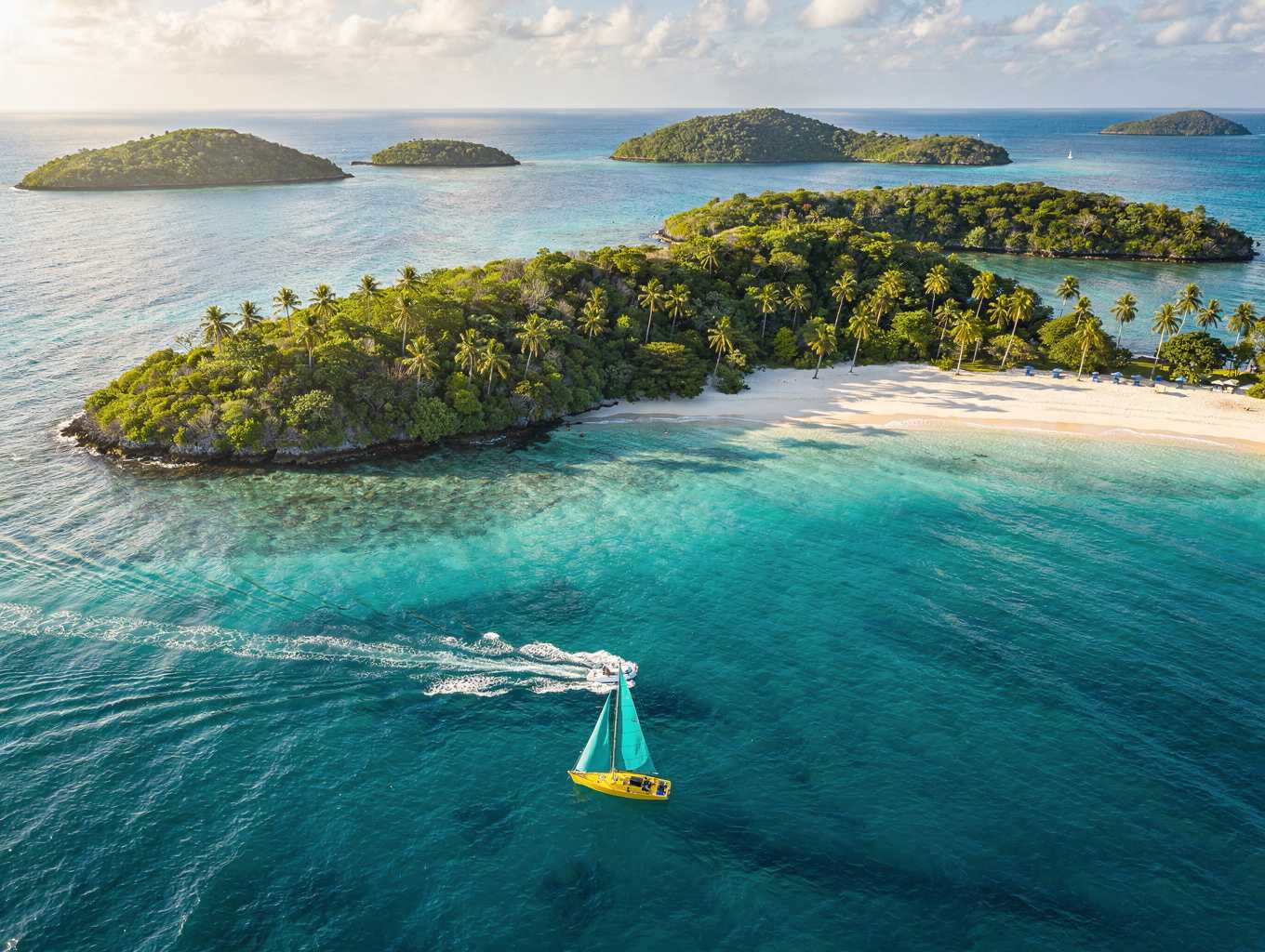 Tropical Archipelago Aerial View